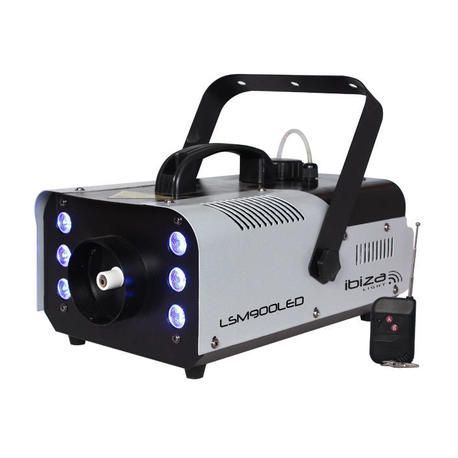 MAQUINA DE HUMO + EFECTO LED IBIZA LIGHT LSM900LED DMX 900W 6xRGB LEDs