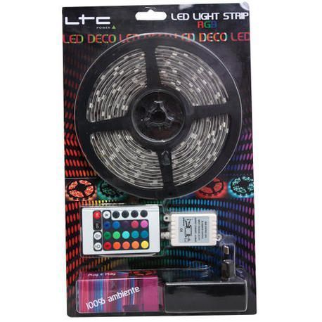 TIRA DE LED + ALIMENTADOR + CONTROLADOR IBIZA LIGHT LLS500RGB-PACK RGB 5M TIRA DE LED + ALIMENTADOR + CONTROLADOR IBIZA LIGHT LLS500RGB-PACK RGB 5M