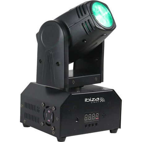 IBIZA LIGHT LMH250-RC CABEZA MOVIL LED BEAM 10W RGBW DMX CON MANDO