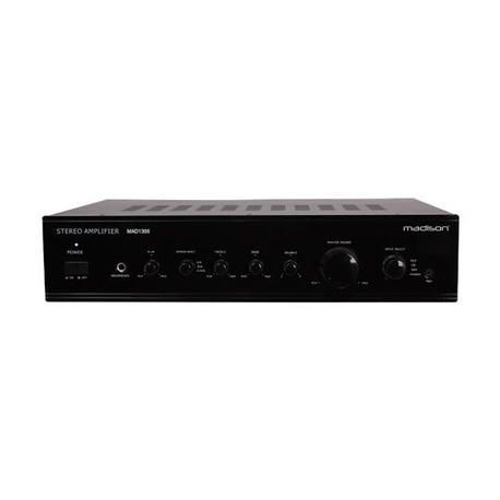 MADISON MAD1305BK STEREO HIFI AMPLIFIER 2x100W-RMS 4-OHMS