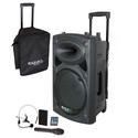 IBIZA SOUND PORT15UHF-BT ALTAVOZ PORTATIL A BATERIAS USB/VOX/BLUETOOTH/2xUHF MICS