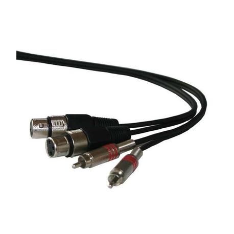 IBIZA SOUND CM5RXF-2 CABLE 2xXLR H-2xRCA M 5M