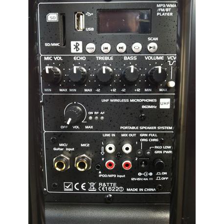 IBIZA SOUND PORT8UHF-BT ALTAVOZ PORTATIL A BATERIAS USB/VOX/BLUETOOTH/UHF MIC IBIZA SOUND PORT8UHF-BT ALTAVOZ PORTATIL A BATERIAS USB/VOX/BLUETOOTH/UHF MIC