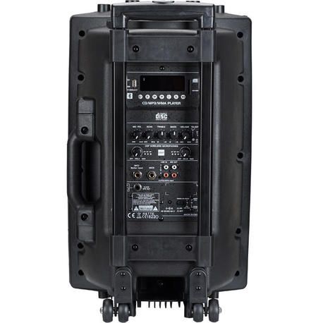 BST NOMAD12UHF ALTAVOZ PORTATIL A BATERIAS 12" 200W-RMS CD/USB/BT/2xUHF MIC