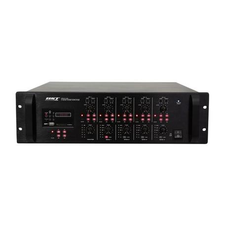 BST PRO UPX4120 MATRIZ DE 4 ZONAS AMPLIFICADO 4x120W USB/SD