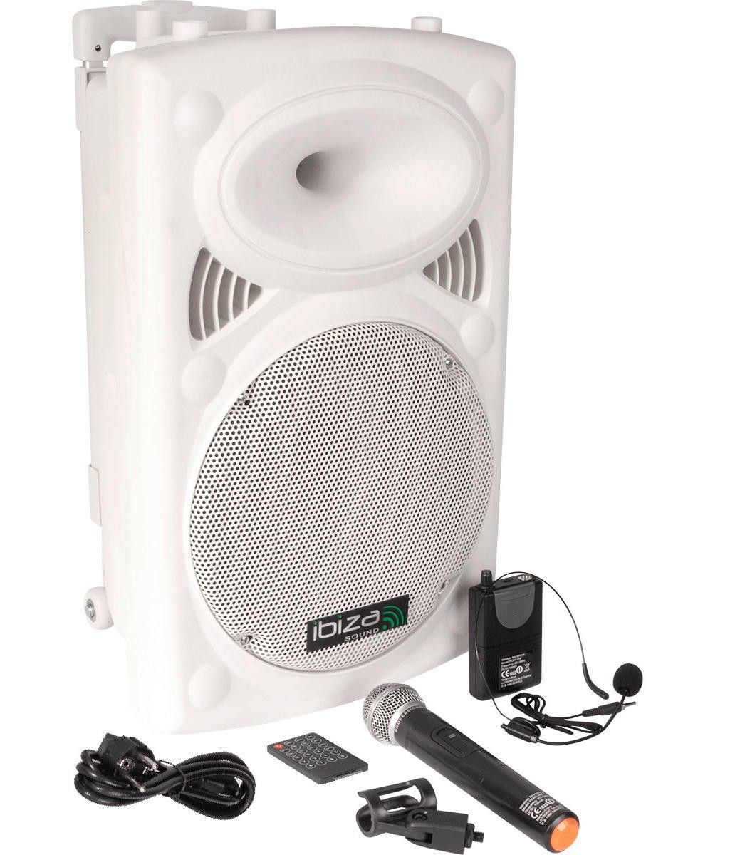 Ibiza Sound Port12Vhf- BT Sistema De Sonido Portátil Y Autónomo De 12%22/30 Cm Torre De Sonido Bluetooth 50W con Mando A Distancia USB USB Entrada Óptica Ngs Sky Charm Bluetooth
