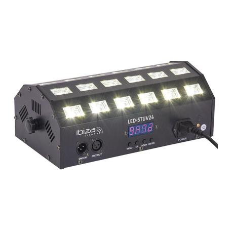 IBIZA LIGHT LED-STUV24 DMX-CONTROLLED PROJECTOR LUZ NEGRA IBIZA LIGHT LED-STUV24 DMX-CONTROLLED PROJECTOR LUZ NEGRA