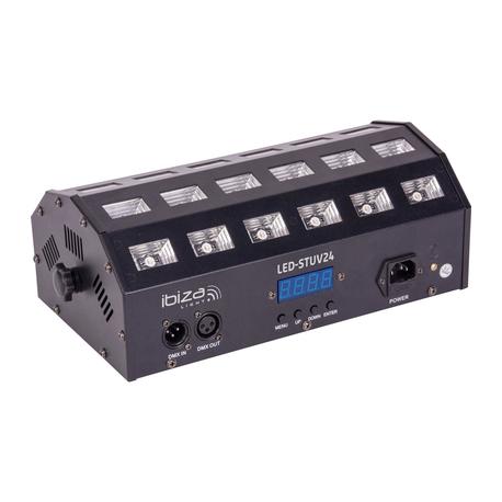 IBIZA LIGHT LED-STUV24 DMX-CONTROLLED PROJECTOR LUZ NEGRA IBIZA LIGHT LED-STUV24 DMX-CONTROLLED PROJECTOR LUZ NEGRA