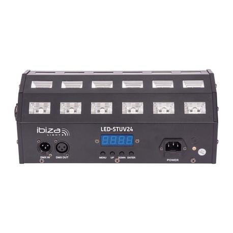 IBIZA LIGHT LED-STUV24 DMX-CONTROLLED PROJECTOR LUZ NEGRA IBIZA LIGHT LED-STUV24 DMX-CONTROLLED PROJECTOR LUZ NEGRA