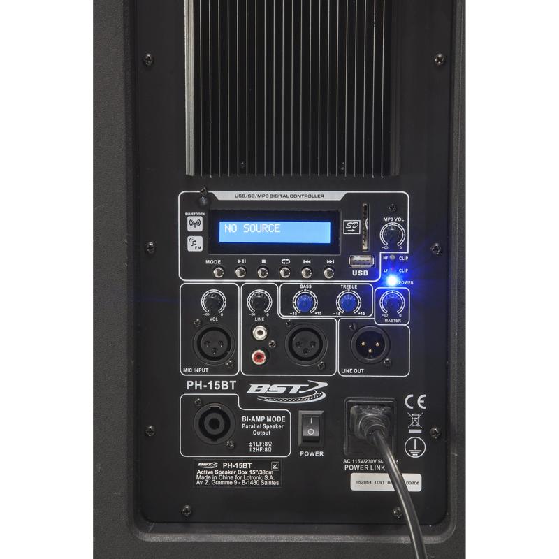 BST PH15-BT ALTAVOZ AUTOAMPLIFICADO USB/SD/FM/BLUETOOTH 15 600W