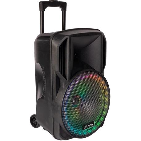 PARTY PARTY-12RGB ALTAVOZ PORTATIL A BATERIAS 12" USB/BLUETOOTH/FM/MICRO VHF/MANDO PARTY PARTY-12RGB ALTAVOZ PORTATIL A BATERIAS 12" USB/BLUETOOTH/FM/MICRO VHF/MANDO