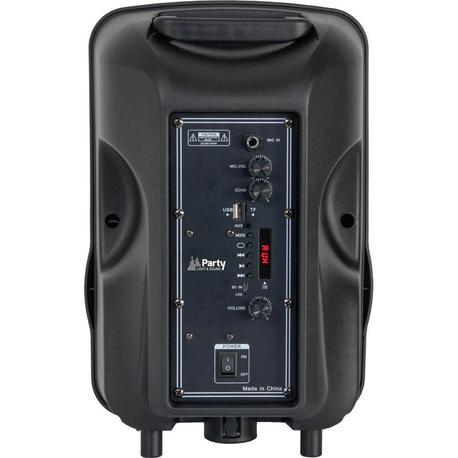 PARTY PARTY-MOBILE8-SET ALTAVOZ PORTATIL A BATERIAS 8" LED/SOPORTE/MICRO" PARTY PARTY-MOBILE8-SET ALTAVOZ PORTATIL A BATERIAS 8" LED/SOPORTE/MICRO"