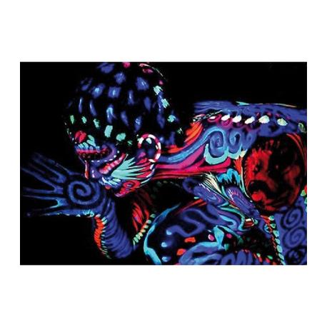 IBIZA LIGHT LED-UVBAR6 BARRA LUZ NEGRA LED 6x3W