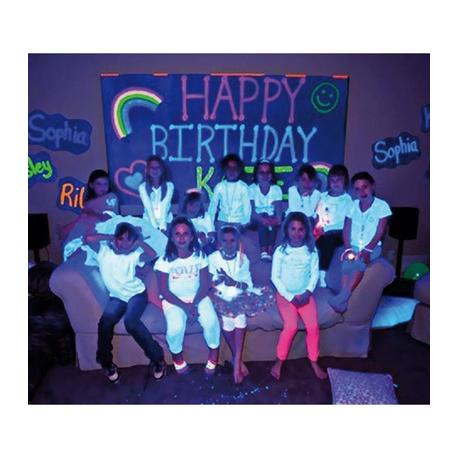 IBIZA LIGHT LED-UVBAR6 BARRA LUZ NEGRA LED 6x3W