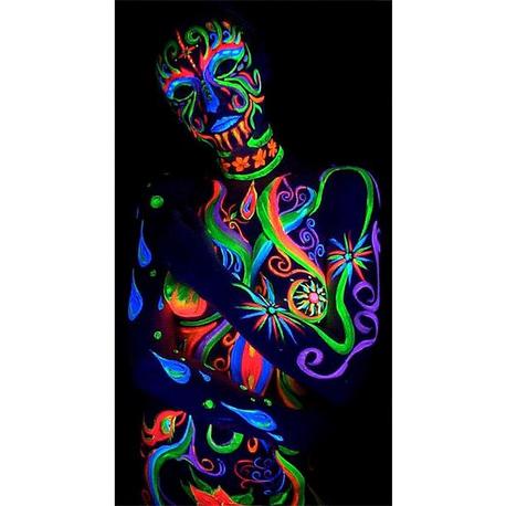 IBIZA LIGHT LED-UVBAR6 BARRA LUZ NEGRA LED 6x3W