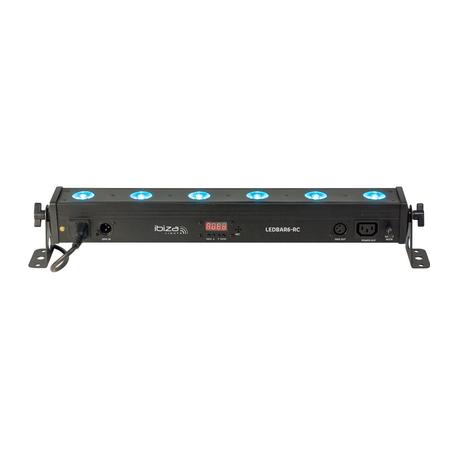 IBIZA LIGHT LEDBAR6-RC BARRA LED 6xRGBW MANDO/DMX