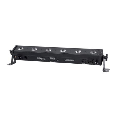 IBIZA LIGHT LEDBAR6-RC BARRA LED 6xRGBW MANDO/DMX IBIZA LIGHT LEDBAR6-RC BARRA LED 6xRGBW MANDO/DMX