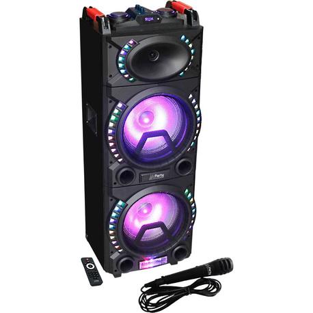 PARTY PARTY-STUP210 ALTAVOZ AUTOAMPLIFICADO 2x10" 500W BT/FM/USB/SD