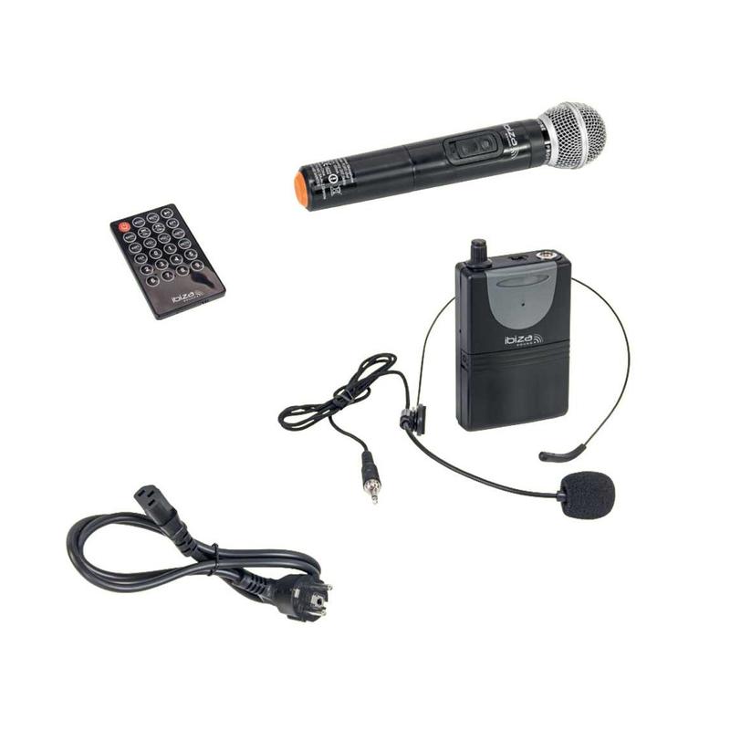 Ibiza Sound PORT-TFT12 - Altavoz Portatil con Bateria, 2X USB,conexión  Bluetooth, Pantalla TFT y 2 Microfonos Inalambricos