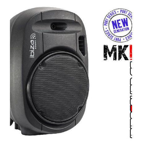 IBIZA SOUND PORT15UHF-MKII ALTAVOZ PORTATIL A BATERIAS USB/SD/BLUETOOTH/FM/2xUHF MICS