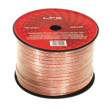 LTC AUDIO CHP1.5TR CABLE ALTAVOZ TRANSPARENTE 2 X 1.5MM² LTC AUDIO CHP1.5TR CABLE ALTAVOZ TRANSPARENTE 2 X 1.5MM²