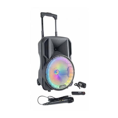 PARTY PARTY-10RGB BAFLE PORTATIL 10/25cm CON USB, TF, BLUETOOTH, FM, MICRO y MANDO A DISTANCIA