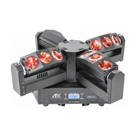 AFX SPIN12-FX MOVIL DE 4 CABEZAS CON ROTACION INFINITA