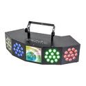 IBIZA LIGHT COMBI-FX4 EFECTO DE ILUMINACION 3-EN-1 WASH-MOON-STROBE CON DMX
