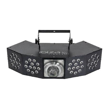IBIZA LIGHT COMBI-FX4 EFECTO DE ILUMINACION 3-EN-1 WASH-MOON-STROBE CON DMX
