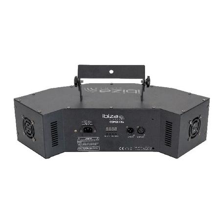 IBIZA LIGHT COMBI-FX4 EFECTO DE ILUMINACION 3-EN-1 WASH-MOON-STROBE CON DMX