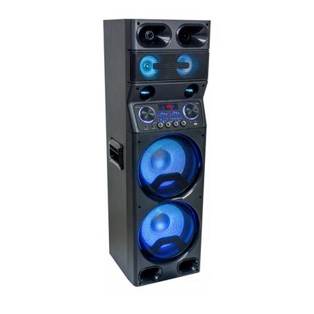 IBIZA SOUND TS450 ALTAVOZ ACTIVO CON LED RGB Y BLUETOOTH, USB, MICRO-SD, TUNER FM  MANDO A DISTANCIA 2 x 10/25cm 450W