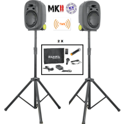 Pack compuesto por 2 x IBIZA SOUND PORT8VHF-MKII y 2 x...