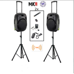 Pack compuesto por 2 x IBIZA SOUND PORT12VHF-MKII, 2 x...