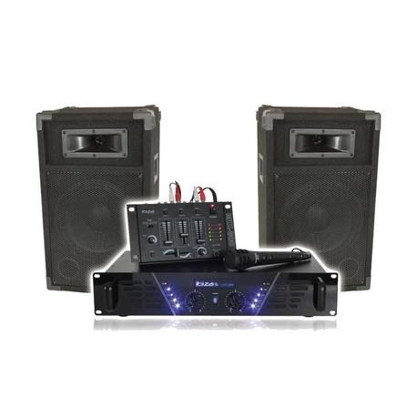 EQUIPO DE SONIDO COMPLETO IBIZA SOUND DJ300 500W