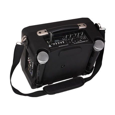 EQUIPO DE SONIDO PORTATIL IBIZA SOUND PORT85VHF USB/MP3/SD/RADIO + 2xMICROS INALAMBRICOS