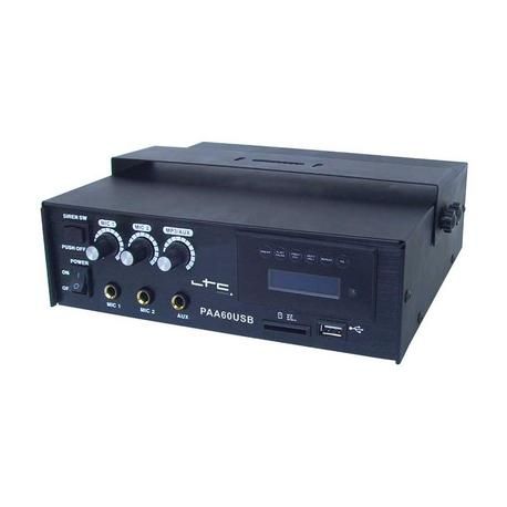 AMPLIFICADOR 12V LTC AUDIO PAA60USB 60W USB/SD/MP3