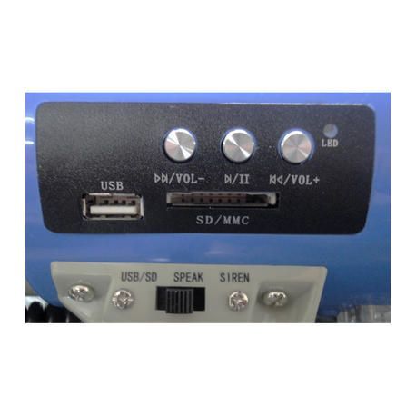 MEGAFONO LTC AUDIO MEGA60USB 60W CON SIRENA/USB/SD