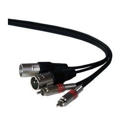 CABLE 2xXLR M-2xRCA M IBIZA SOUND CM5RX-2 5M