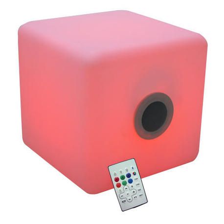 CUBO LED CON ALTAVOZ BLUETOOTH IBIZA LIGHT LED-CUBE2020