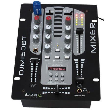 MESA DE MEZCLAS DJ IBIZA SOUND DJM150USB-BT REPRODUCTOR USB-MP3 Y BLUETOOTH MESA DE MEZCLAS DJ IBIZA SOUND DJM150USB-BT REPRODUCTOR USB-MP3 Y BLUETOOTH
