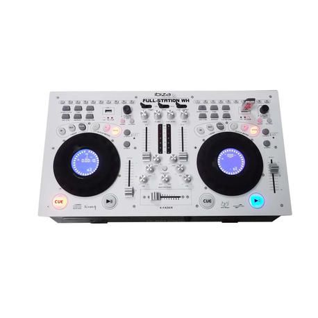 EQUIPO COMPACTO PARA DJ IBIZA SOUND FULL-STATION-WH CD/USB/SD