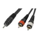 Cable MINIJACK 3.5 MACHO ESTÉREO - 2 x RCA MACHO