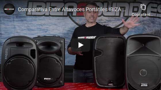 Altavoz Portátil Ibiza Sound PORT12VHF-BT, 350 W RMS - 2 micros