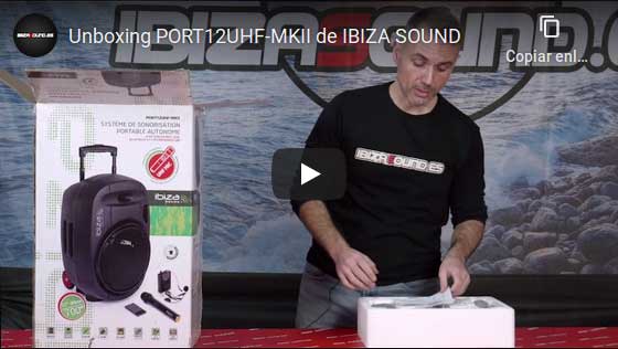 IBIZA SOUND PORT12UHF-MKII Altavoz portátil amplificado con batería -  Tienda FonoMovil