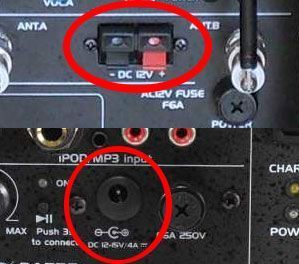 Conector de alimentación 12V