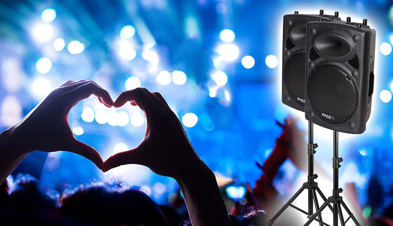 Kit equipo de sonido autoamplificado 800W Ibiza Sound