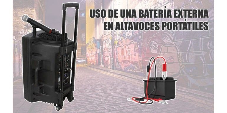 Cómo usar una batería externa en altavoces portátiles